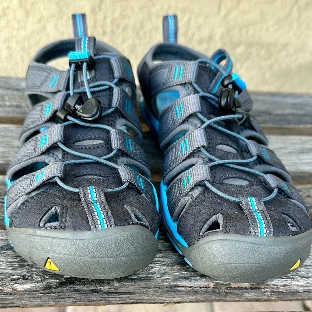 KEEN Clearwater CNX Women’s Size 7 Grey/Blue Waterproof Sport Sandals 1008772 - Picture 8 of 9
